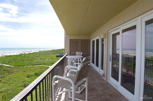 3400 Gulf Blvd Unit 403, South Padre Island, TX 78597 - balcony featuring a water view