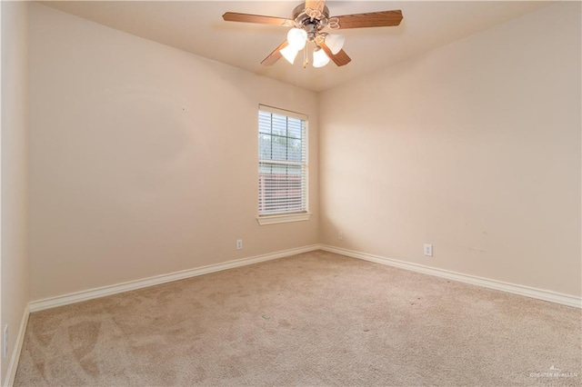 3707 Alvarado St, Edinburg, TX 78539 - carpeted spare room with baseboards and a ceiling fan