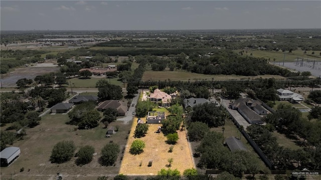 6614 Mile 7 Rd, Mission, TX 78573 - aerial overview of property's location featuring nearby suburban area