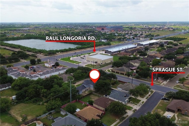 2315 E Sprague St, Edinburg, TX 78542 - bird's eye view featuring a water view