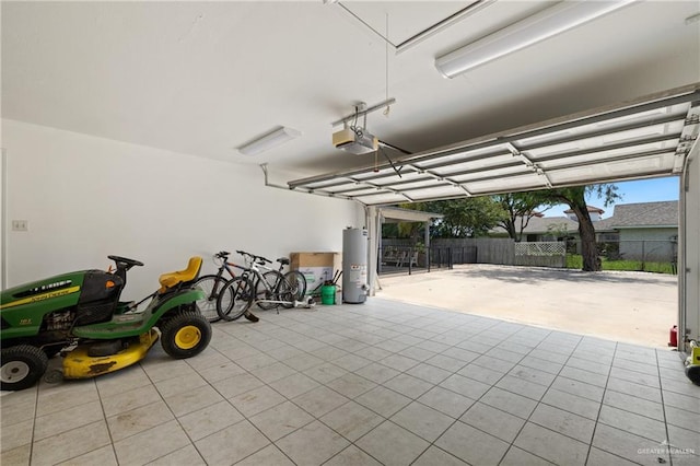 2315 E Sprague St, Edinburg, TX 78542 - garage with water heater and a garage door opener