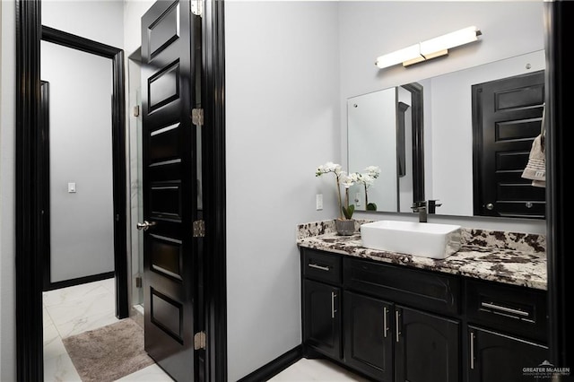 bathroom featuring vanity