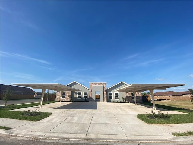 3713 Paola St, Edinburg, TX 78541 - view of front of home with stone siding