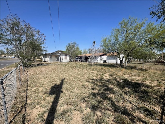 exterior space featuring fence