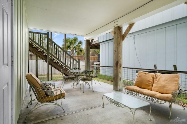 view of patio / terrace with outdoor lounge area