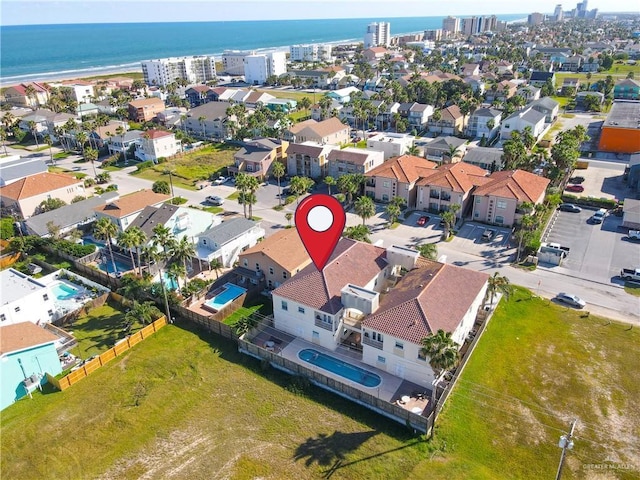 102 E Gardenia St Unit 8, South Padre Island, TX 78597 - aerial perspective of suburban area with a nearby body of water