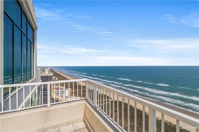 310A Padre Blvd Unit 3101, South Padre Island, TX 78597 - balcony featuring view of water and beach