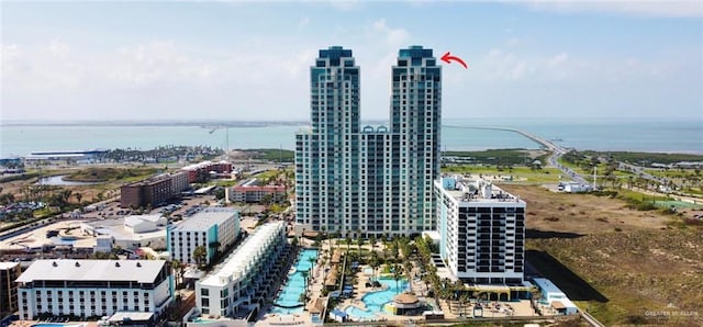 310A Padre Blvd Unit 3101, South Padre Island, TX 78597 - view of urban area featuring a nearby body of water and a pool