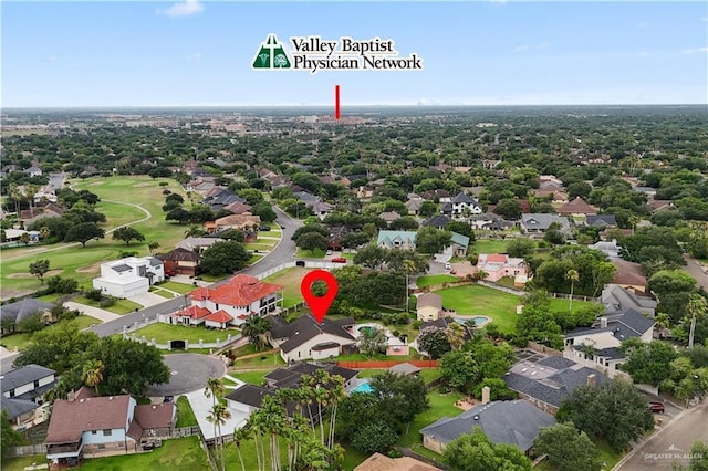 3206 Marion Ct, Harlingen, TX 78550 - aerial view of residential area featuring a golf club