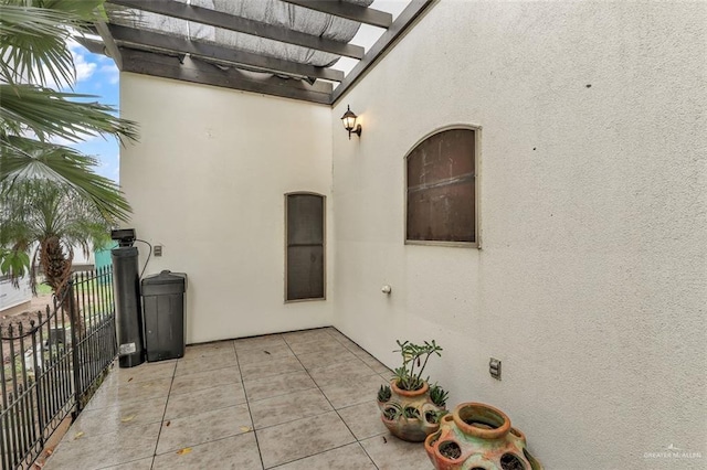 view of patio / terrace with a pergola