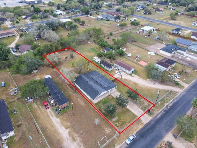 1619 Beech Ave, Mercedes, TX 78570 - aerial overview of property's location with property parcel outlined