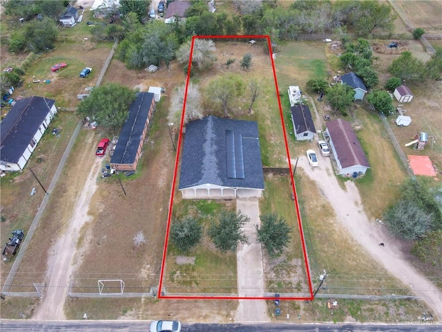1619 Beech Ave, Mercedes, TX 78570 - aerial overview of property's location featuring property boundaries highlighted