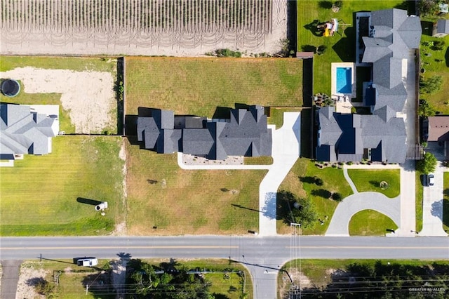 17956 Garrett Rd, Harlingen, TX 78552 - aerial perspective of suburban area