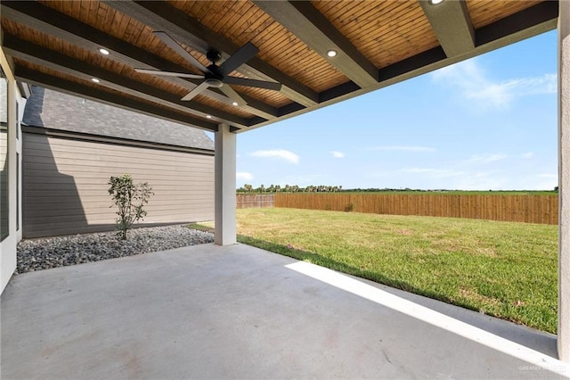 17956 Garrett Rd, Harlingen, TX 78552 - view of patio / terrace with a ceiling fan