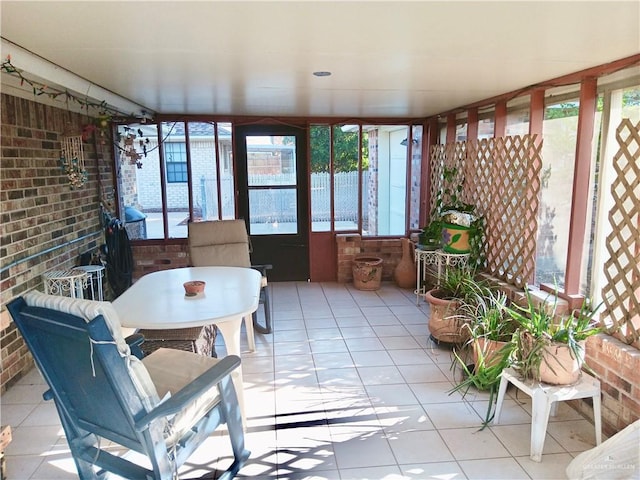 sunroom featuring plenty of natural light