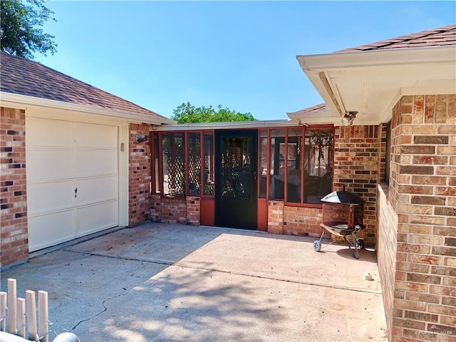 exterior space featuring a sunroom