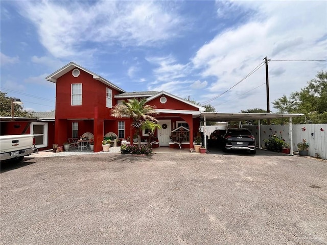3300 Pradera St, Mission, TX 78574 - view of front facade with driveway and a carport