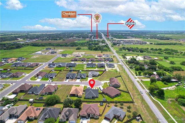 16593 W Mccullar Ct, Harlingen, TX 78552 - aerial view of property's location featuring nearby suburban area