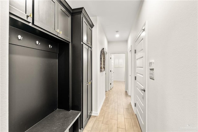 16593 W Mccullar Ct, Harlingen, TX 78552 - mudroom with light wood-style floors and baseboards