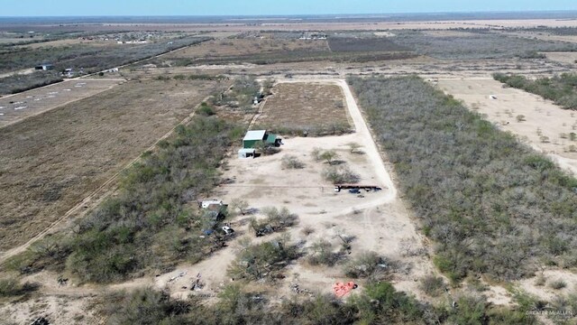 bird's eye view with a rural view