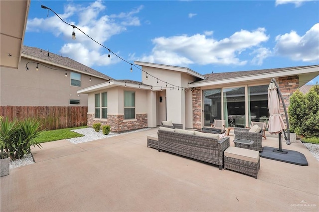 5237 Lost Creek Ln, Mcallen, TX 78504 - view of patio / terrace featuring outdoor lounge area