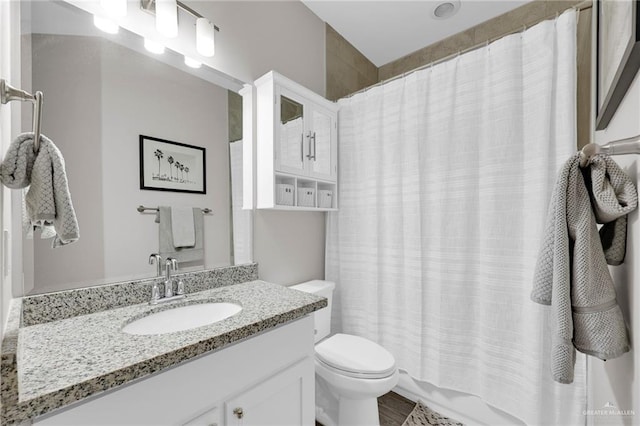 5237 Lost Creek Ln, Mcallen, TX 78504 - full bathroom with vanity and a shower with curtain