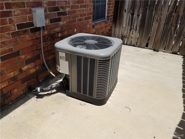 exterior details with central AC unit