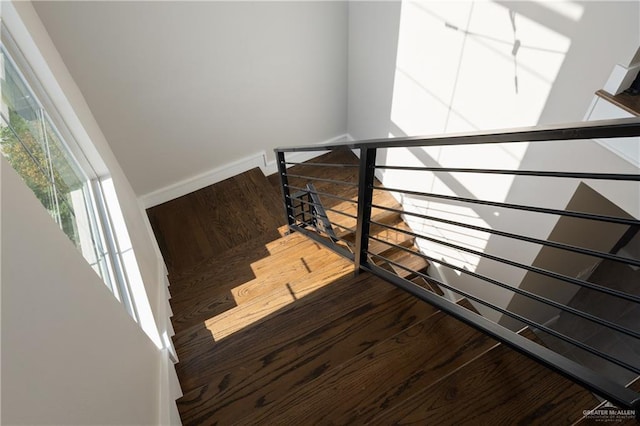 1426 Kalob Cir, Harlingen, TX 78552 - stairs with wood finished floors and baseboards
