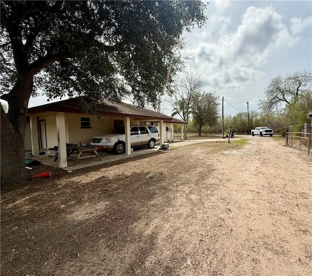 exterior space with driveway