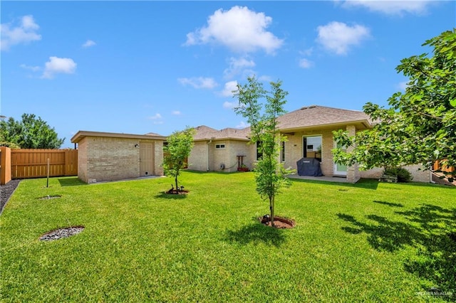 4001 Santa Erica St, Mission, TX 78572 - rear view of house featuring brick siding