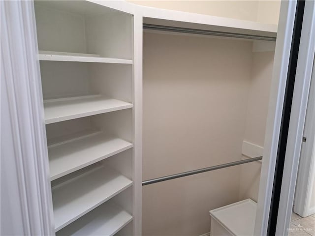 view of closet