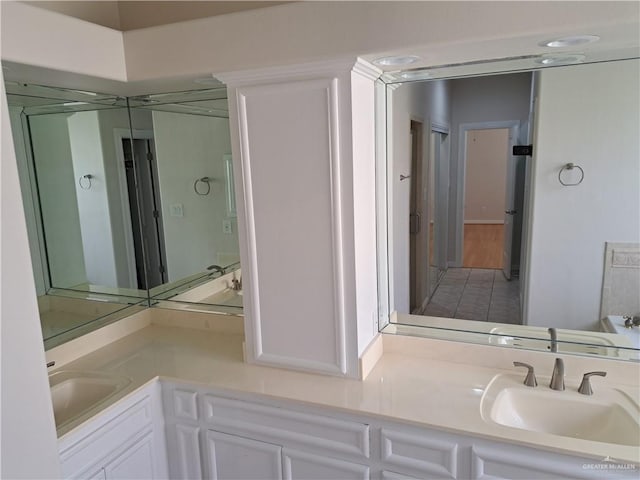 bathroom featuring vanity