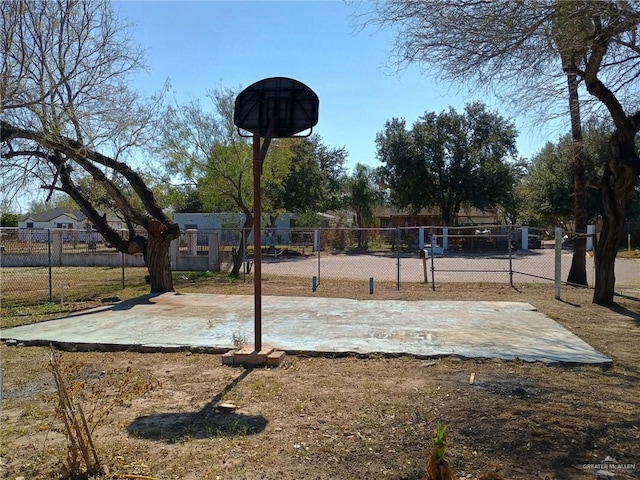 view of sport court