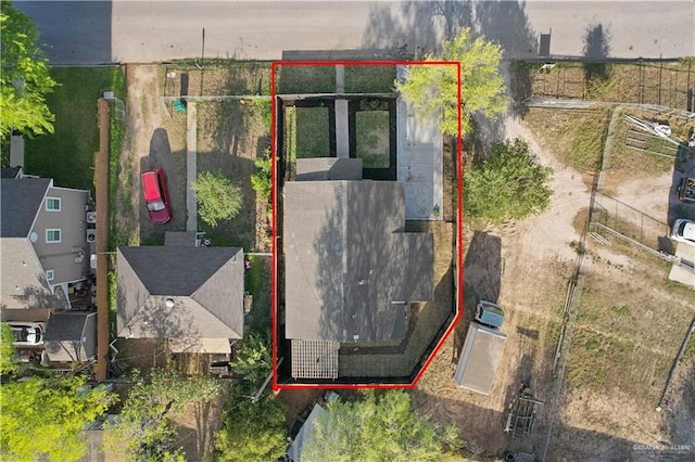710 N Dahlia St, Pharr, TX 78577 - aerial view of property's location with property parcel outlined