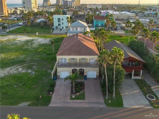 birds eye view of property