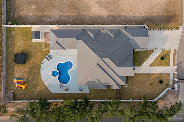 birds eye view of property