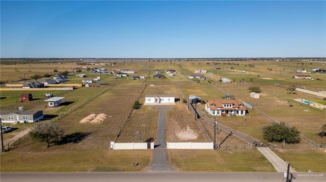 bird's eye view featuring a rural view