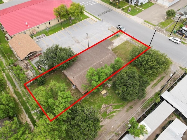 117 W Hawk Ave, Pharr, TX 78577 - aerial overview of property's location with property parcel outlined