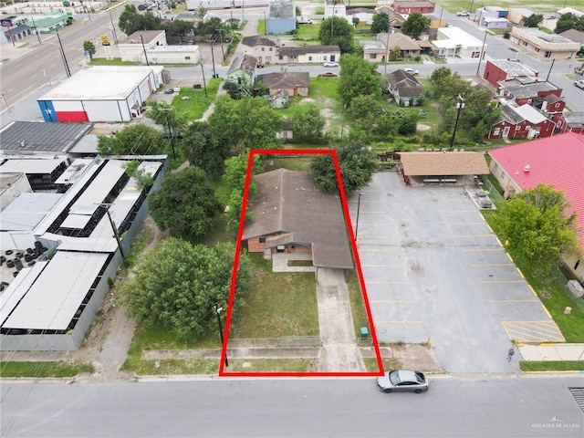 117 W Hawk Ave, Pharr, TX 78577 - aerial view of residential area featuring property parcel outlined