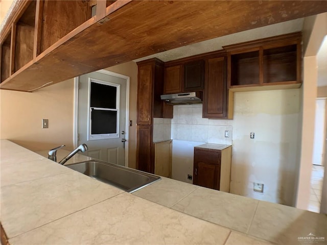 3823 Seles Dr, Weslaco, TX 78599 - kitchen featuring tasteful backsplash and sink