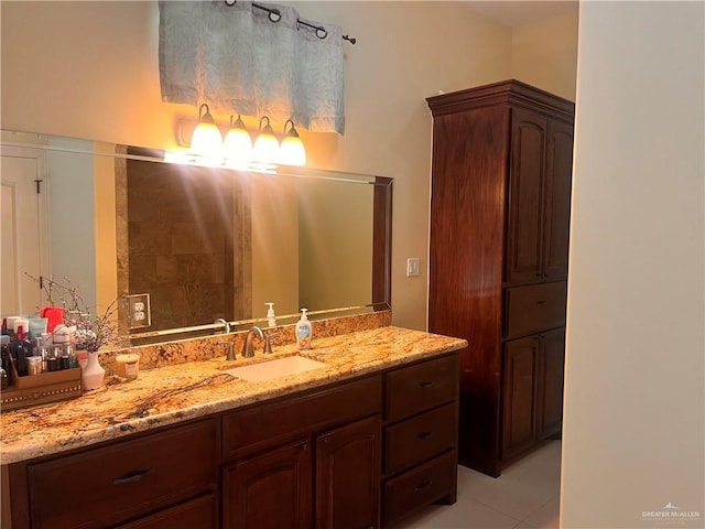 917 Beddoes Rd, La Feria, TX 78559 - bathroom with vanity and tile patterned floors