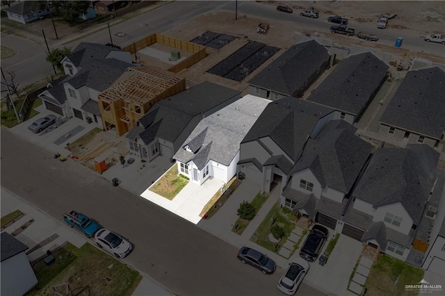 bird's eye view featuring a residential view