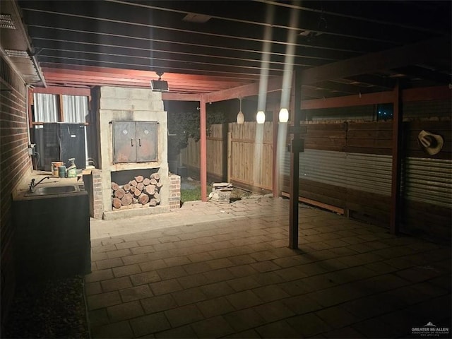 9218 N 29th Ln, Mcallen, TX 78504 - view of patio / terrace featuring a sink, a deck, and fence