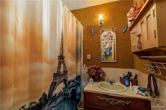 1306 W State Highway 495 W, Alamo, TX 78516 - full bath featuring vanity and a shower with curtain