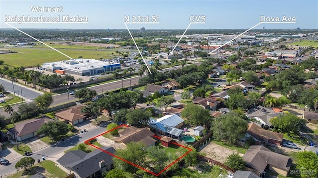 5901 N 23rd Ln, Mcallen, TX 78504 - view of property location with property boundaries highlighted