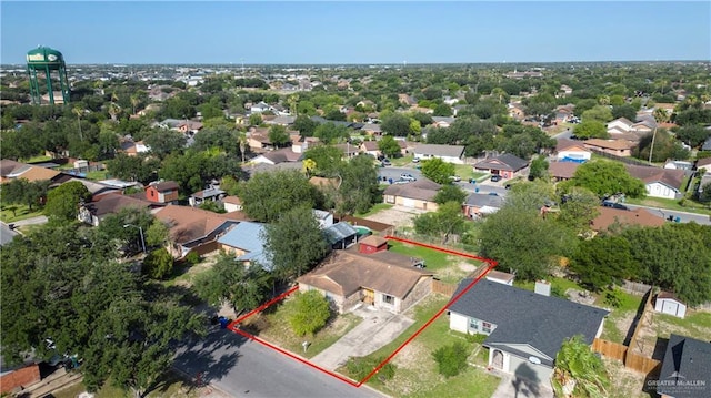 5901 N 23rd Ln, Mcallen, TX 78504 - aerial view of residential area featuring property parcel outlined