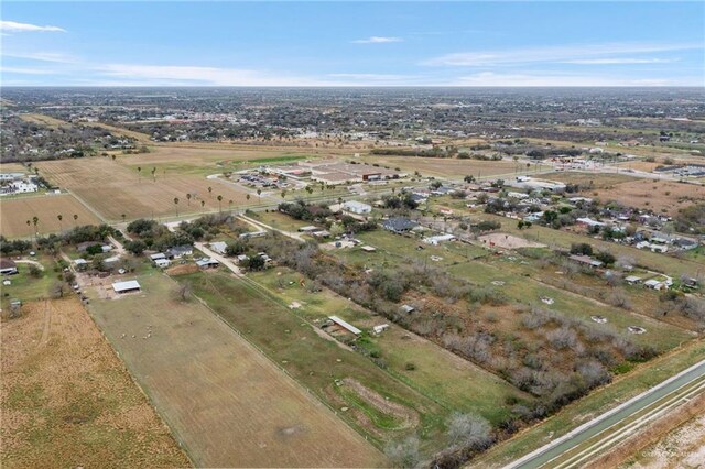 aerial view featuring a rural view