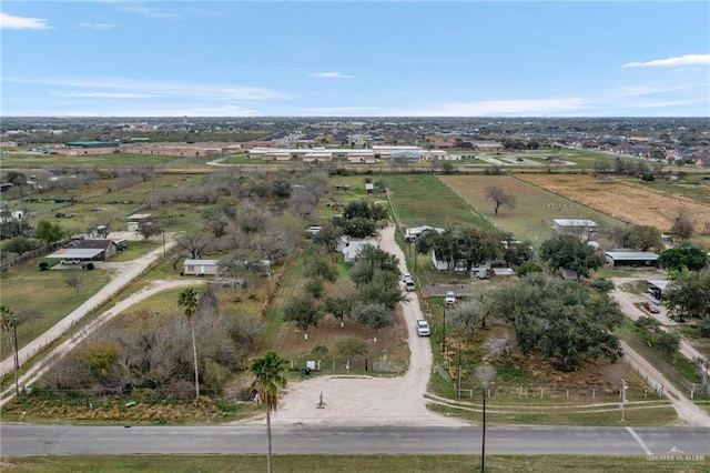 drone / aerial view featuring a rural view