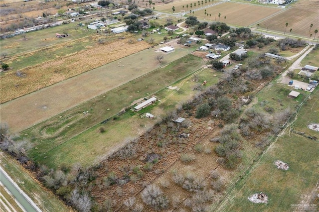 drone / aerial view featuring a rural view