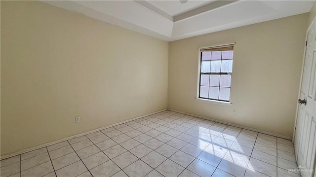 view of tiled spare room